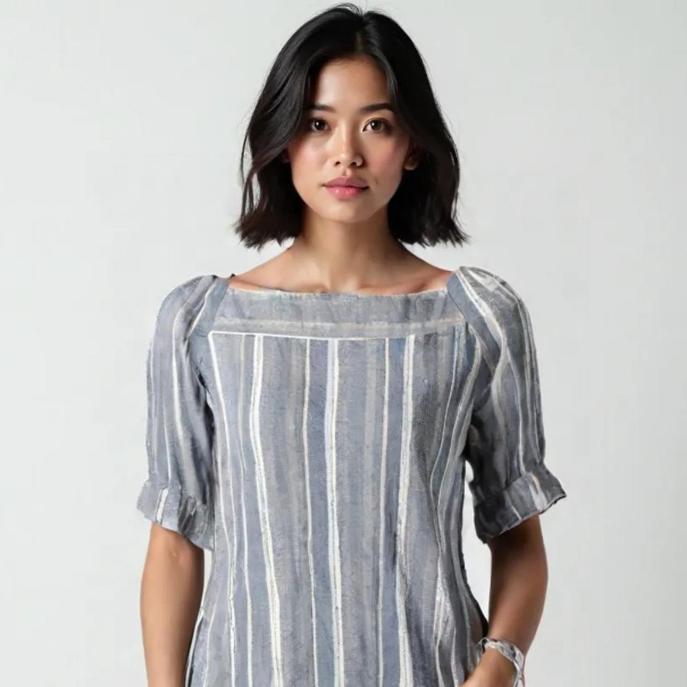 Ethereal Bohemian Boho Hippie Top Blouse Off Shoulder Size M